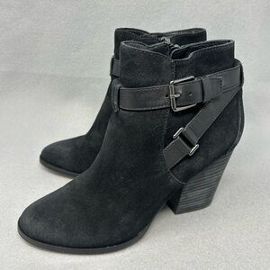 Cole Haan 'Minna' Bootie, Black Suede, Womens Size 7B.